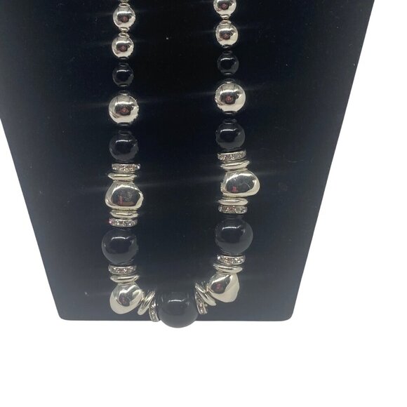 Paparazzi Jewelry Hollywood Haute Spot Black Necklace & Earrings Set  For Women - Picture 3 of 8